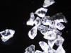 (5.) particles show sharp, angular edges that can induce microcracks or surface damage during cleaning.