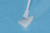 ( 20.) The fractured composite fragment after sandblasting as a surface treatment, followed by etching and application of a single layer of silane, prepared for reattachment.